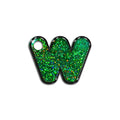 W Harfi Rounded Yeşil Holo | İsimlik
