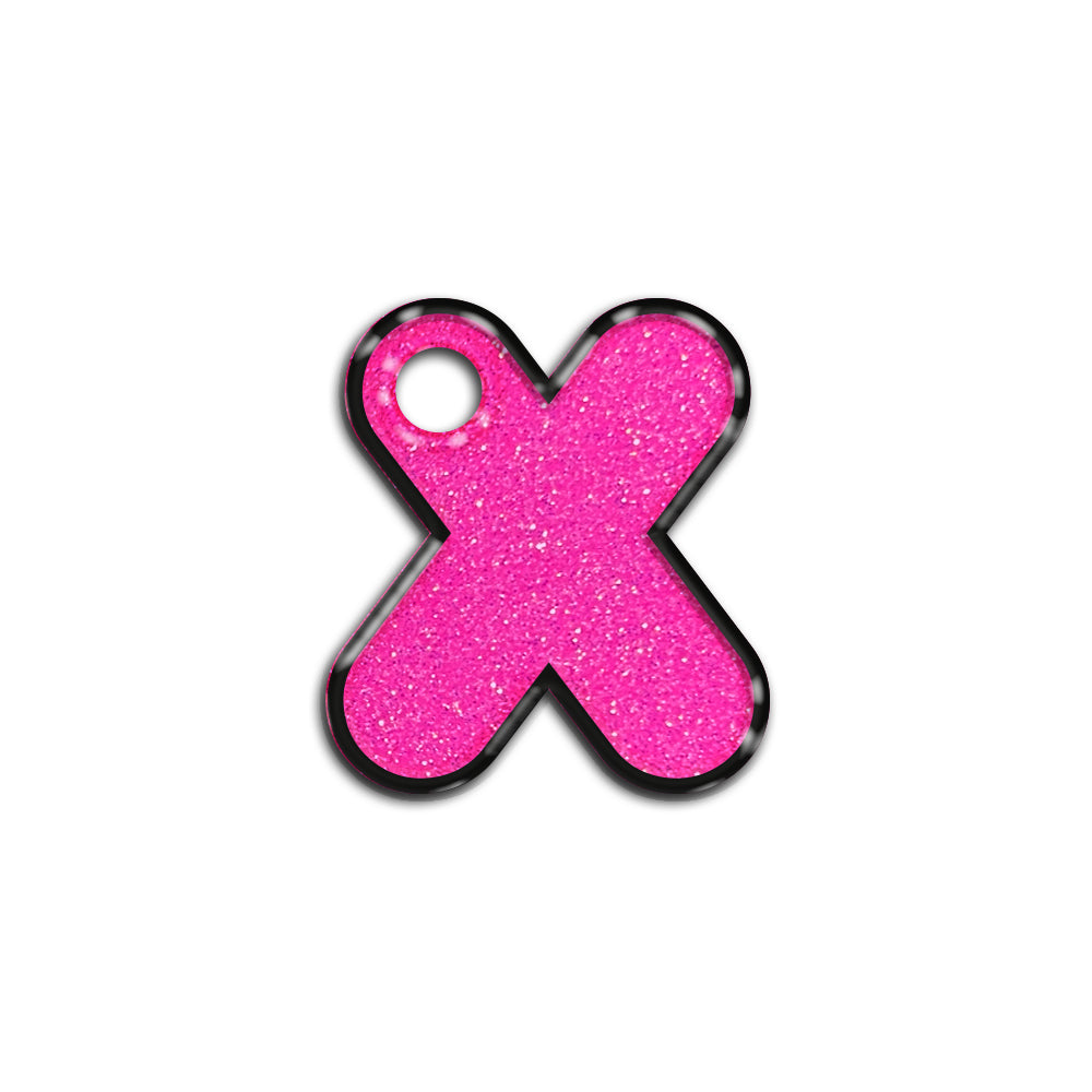 X Harfi Rounded Barbie Pink | İsimlik