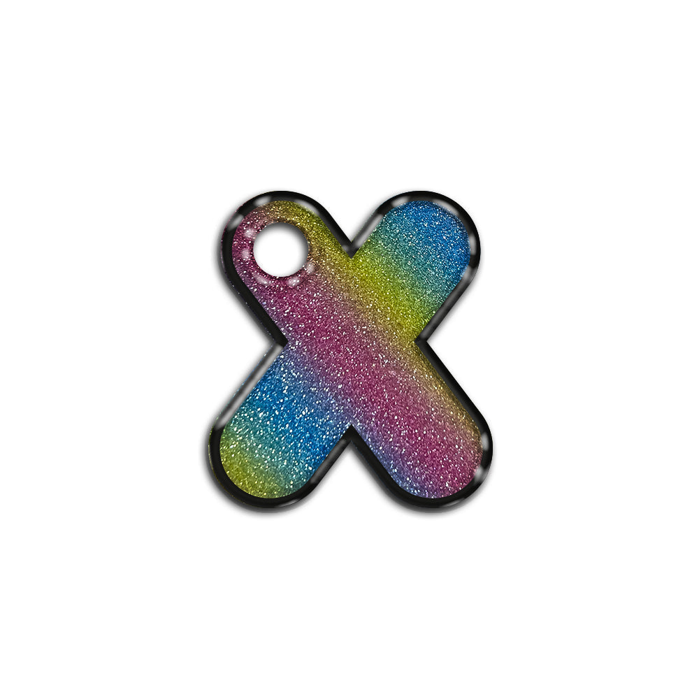 X Harfi Rounded Rainbow | İsimlik