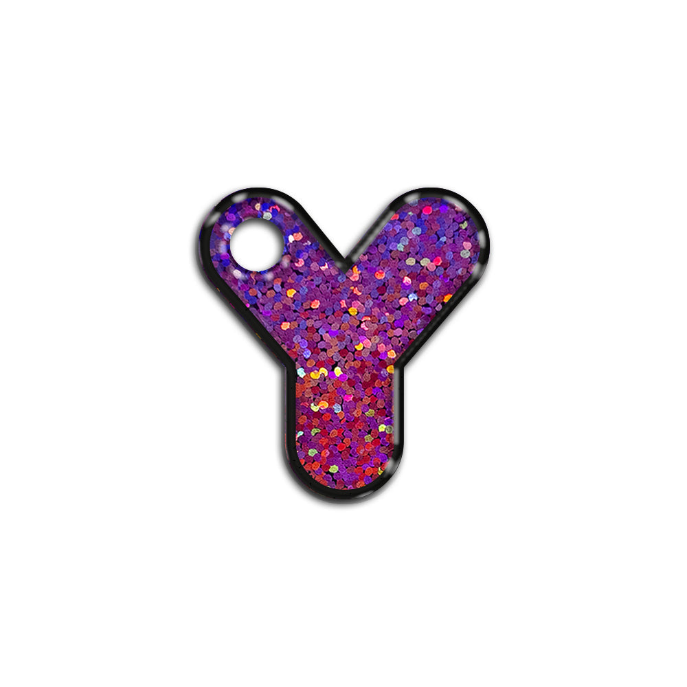 Y Harfi Rounded Mor Holo | İsimlik
