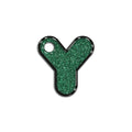 Y Harfi Rounded Yeşil Glitter | İsimlik