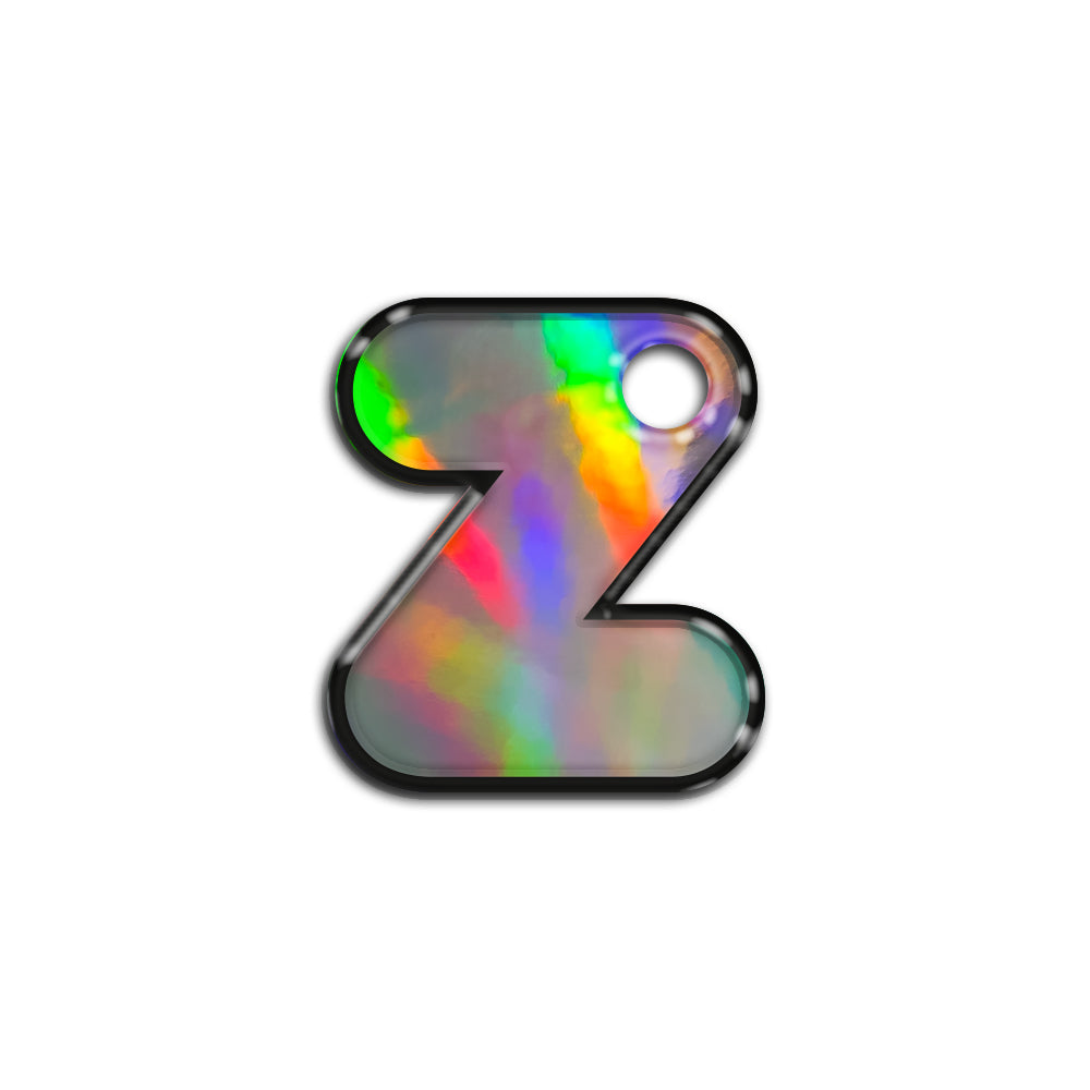 Z Harfi Rounded Holographic | İsimlik