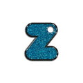 Z Harfi Rounded Mavi Glitter | İsimlik