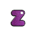 Z Harfi Rounded Mor Glitter | İsimlik