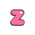 Z Harfi Rounded Şeker Pembe Glitter | İsimlik