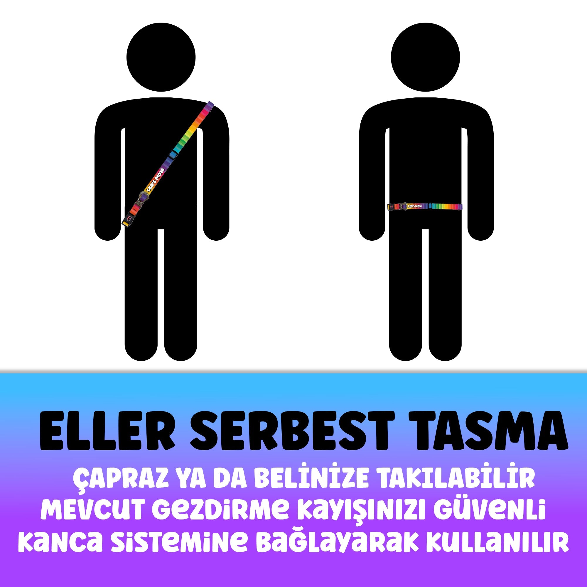 Vesikalık Pudra Pembe | Vesikalık Eller Serbest Tasma Ürün ikincil görseli