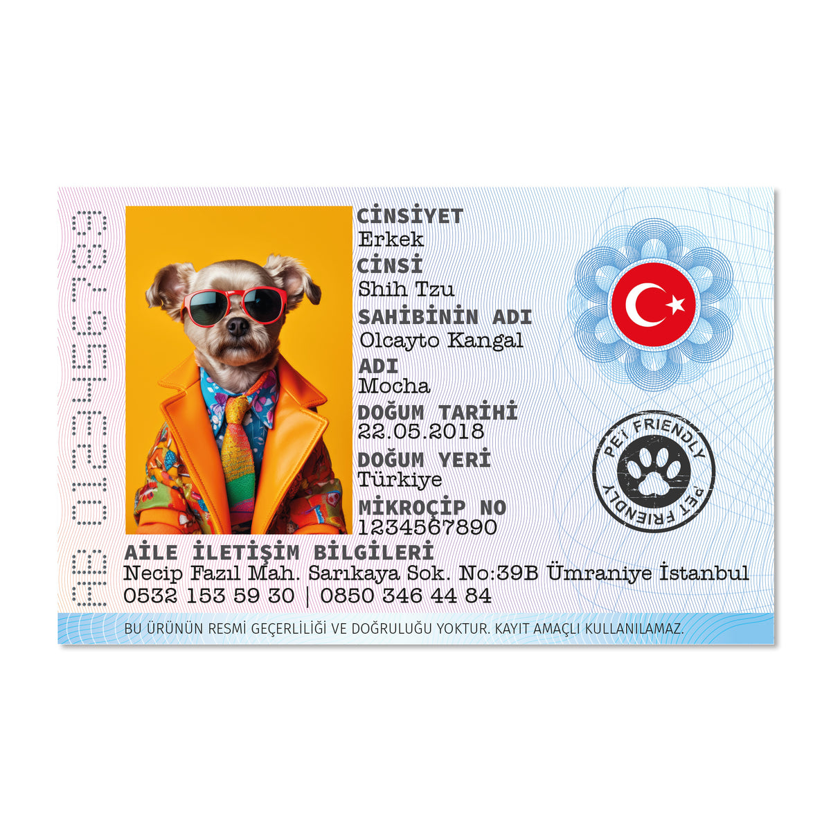 Pasaport Kimlik Erkekler | Cüzdan Aksesuarı - Evcil hayvanlar için mükemmel bir ürün.