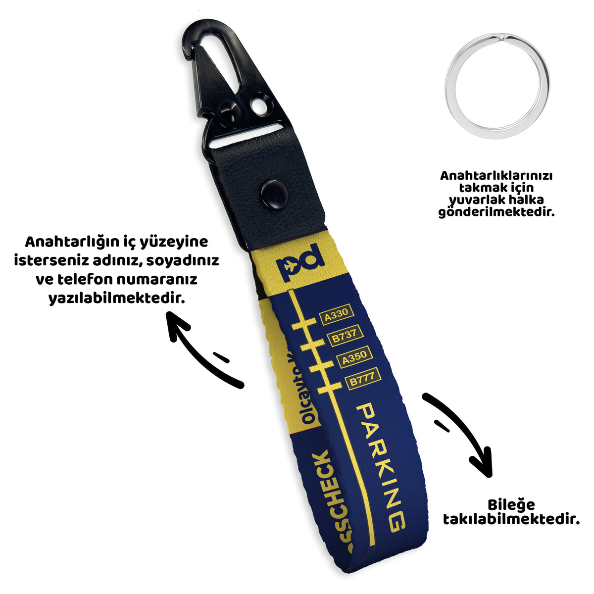 Parking | PD Fly Anahtarlık - Evcil hayvanlar için mükemmel bir ürün.