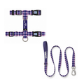 Lilac Check | Kedi Gezdirme Setleri – Göğüs tasması ve gezdirme kayışı