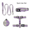 Spot Lilac Tasma ve Künye Seti – Set fotoğrafı