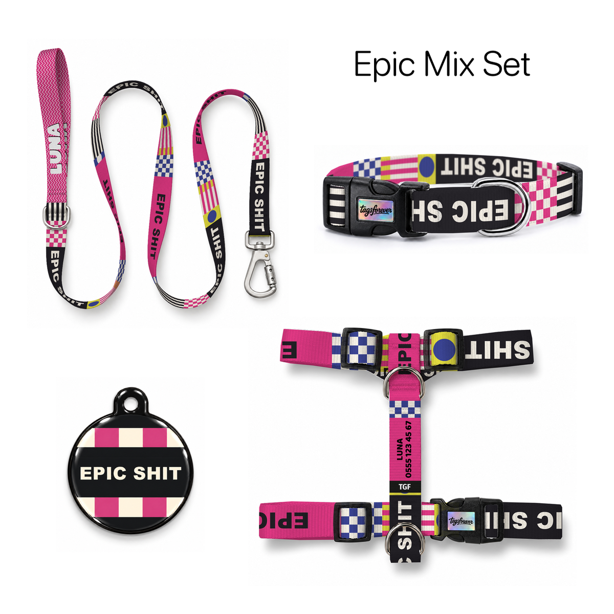 Epic Mix Tasma ve Künye Seti – Set fotoğrafı