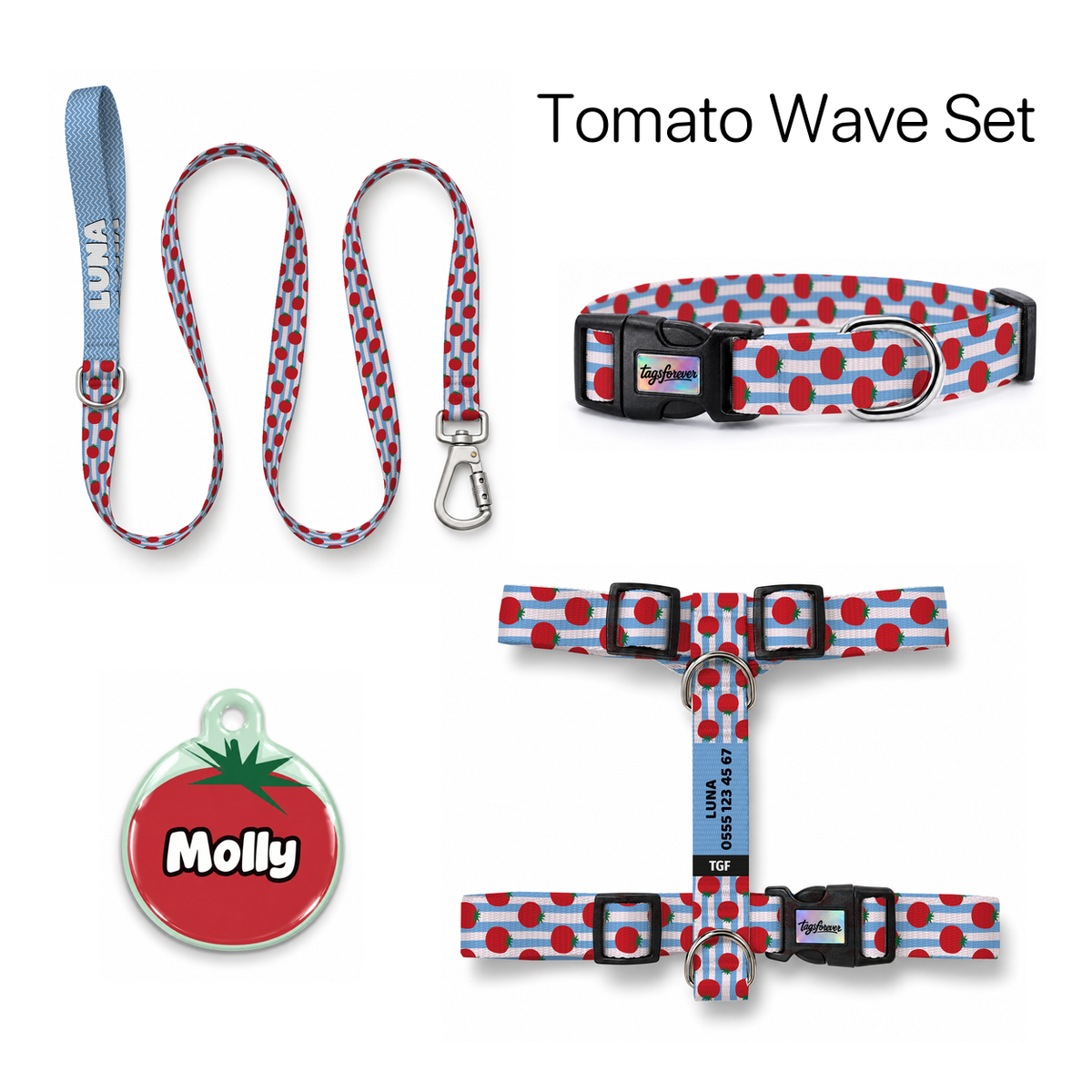 Tomato Wave Tasma ve Künye Seti – Set fotoğrafı