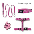 Flower Stripe Tasma ve Künye Seti – Set fotoğrafı