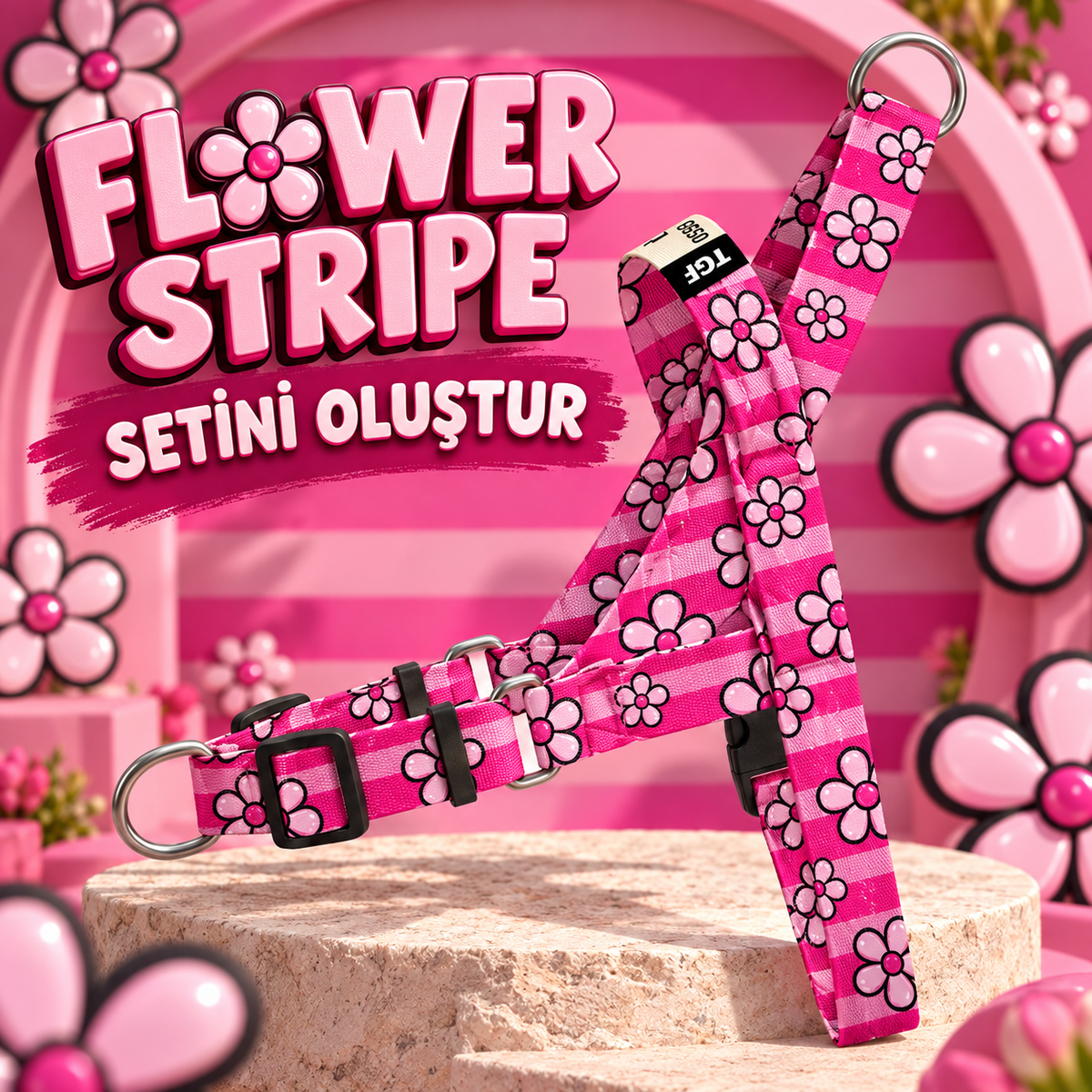 Flower Stripe Set Oluştur – Set Oluştur görseli