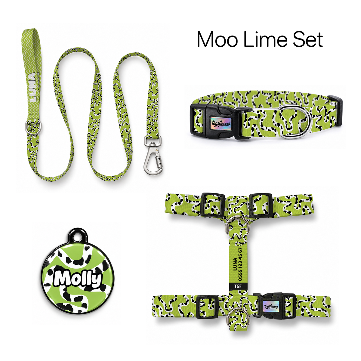Moo Lime Tasma ve Künye Seti – Set fotoğrafı