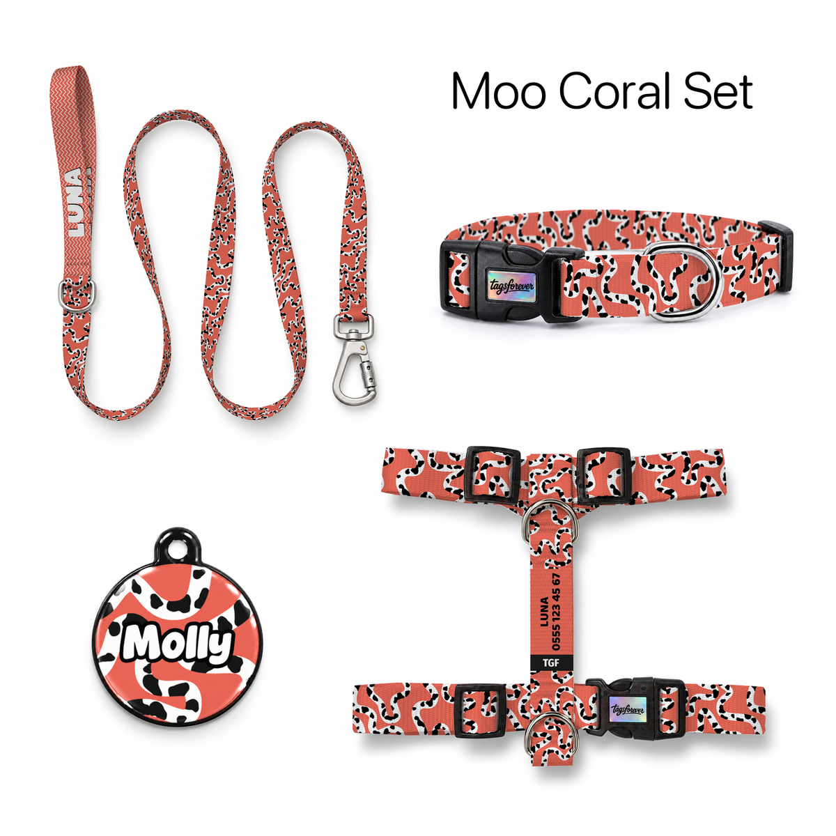 Moo Coral Tasma ve Künye Seti – Set fotoğrafı