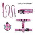 Pastel Stripe Tasma ve Künye Seti – Set fotoğrafı