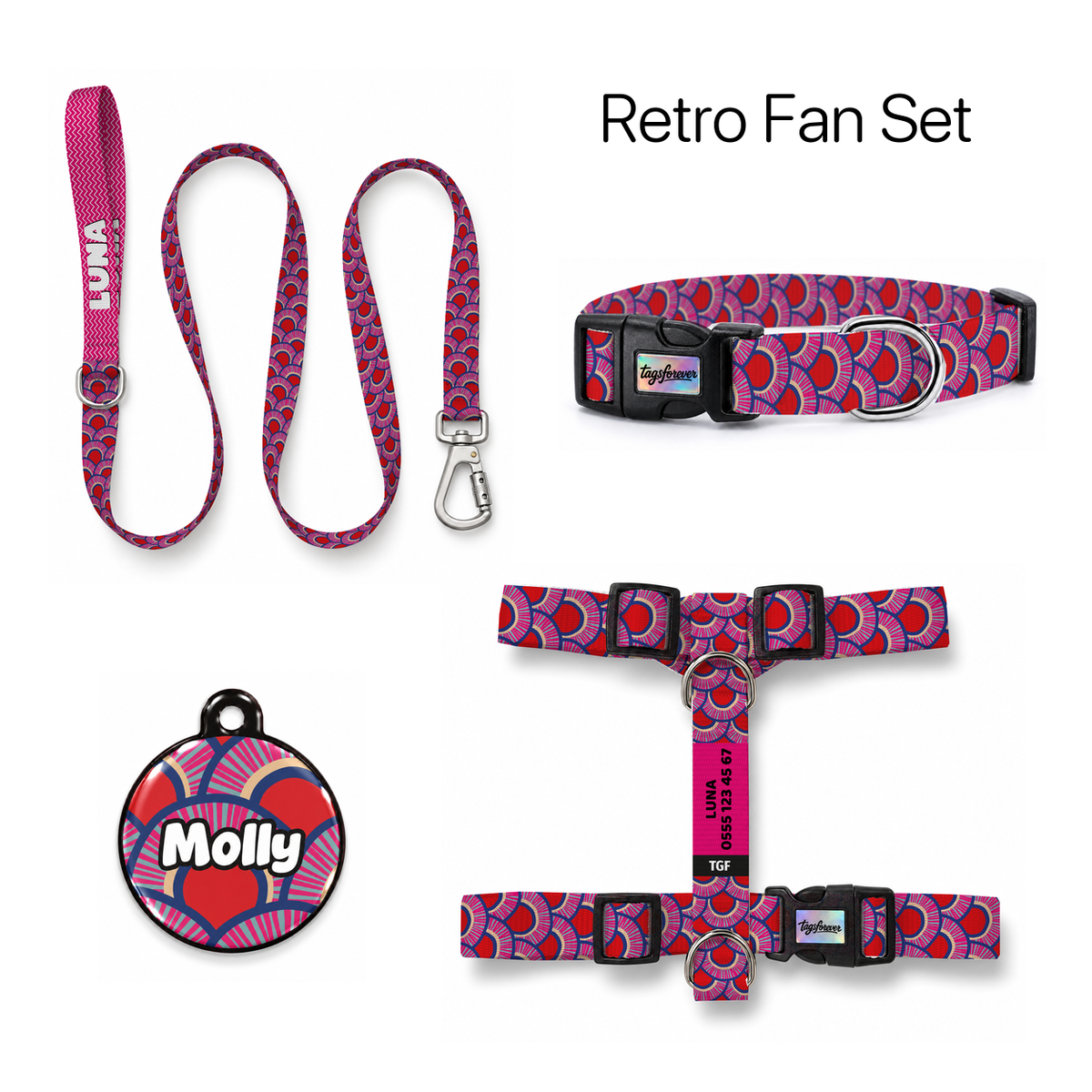Retro Fan Tasma ve Künye Seti – Set fotoğrafı