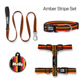 Amber Stripe Tasma ve Künye Seti – Set fotoğrafı