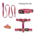 Hotdog Pink Tasma ve Künye Seti – Set fotoğrafı