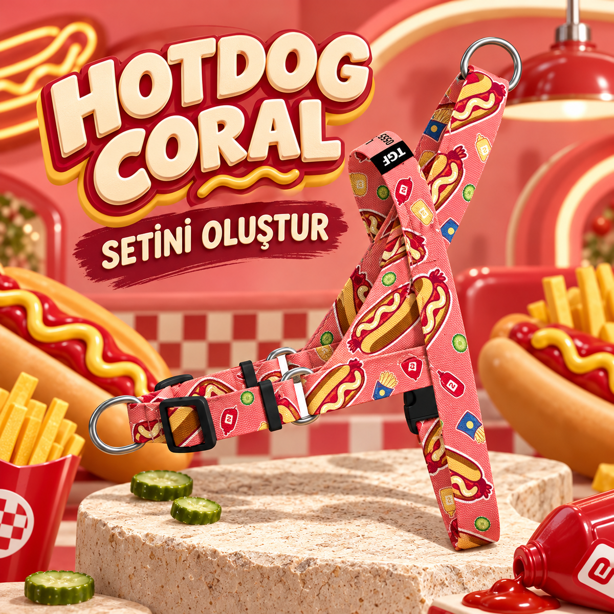 Hotdog Coral Set Oluştur – Set Oluştur görseli