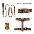 Plum Leopard Tasma ve Künye Seti – Set fotoğrafı