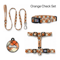 Orange Check Tasma ve Künye Seti – Set fotoğrafı