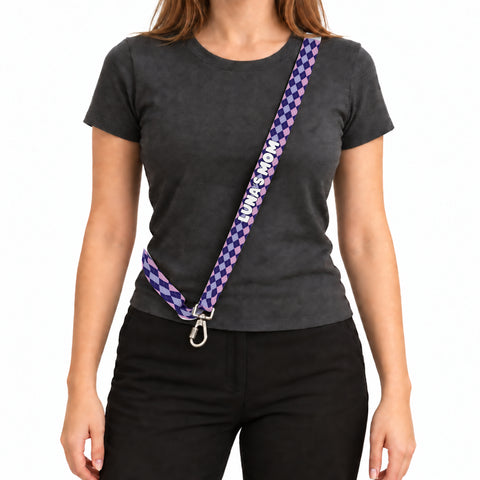 Lilac Check Eller Serbest Tasma – Kadin
