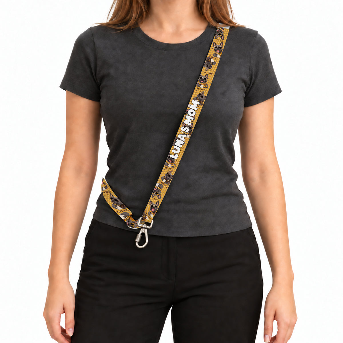 Frenchie Stripe Eller Serbest Tasma – Kadin