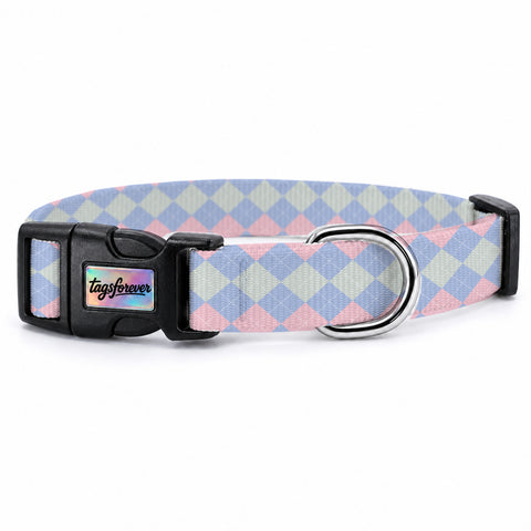 Pastel Check Köpek Tasması – Urun