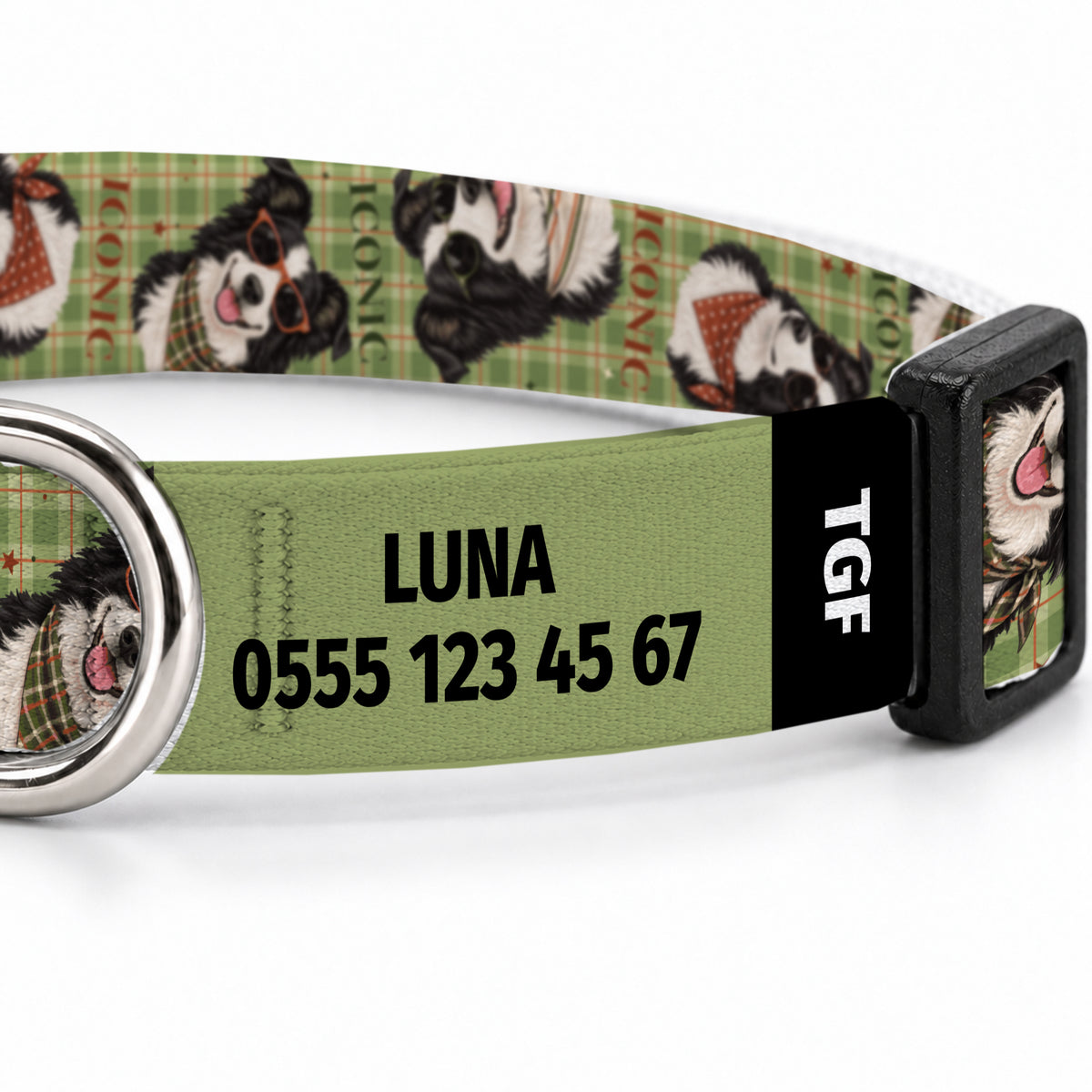 Collie Olive Kedi Tasması – Yakin Cekim