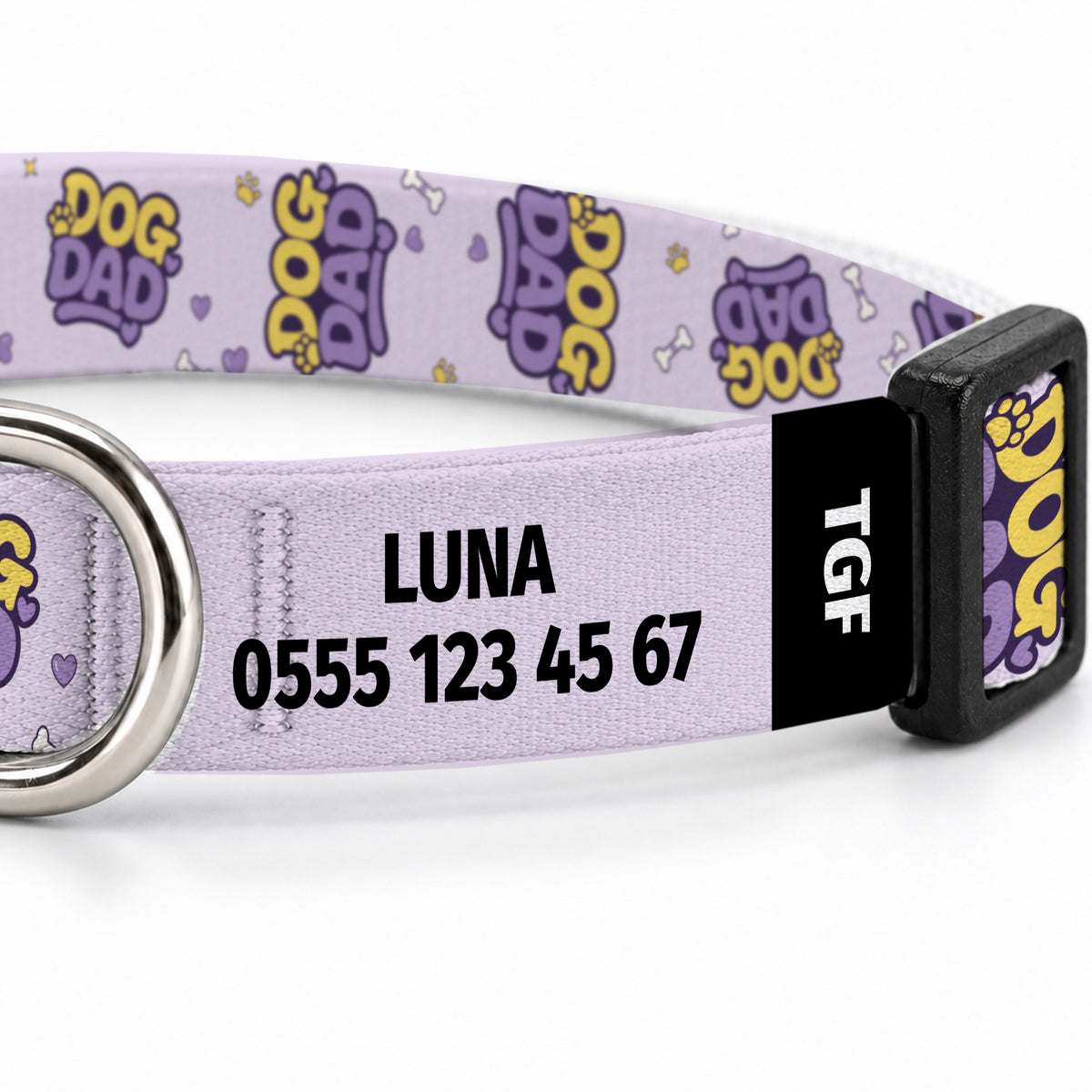 Papa Lilac Kedi Tasması – Yakin Cekim