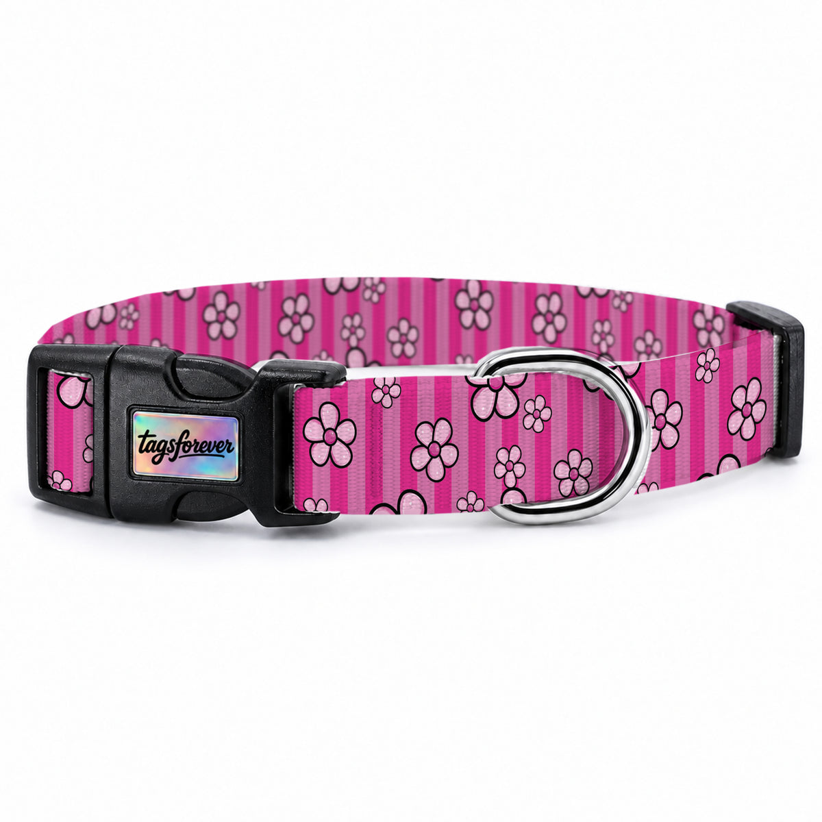 Flower Stripe Köpek Tasması – Urun