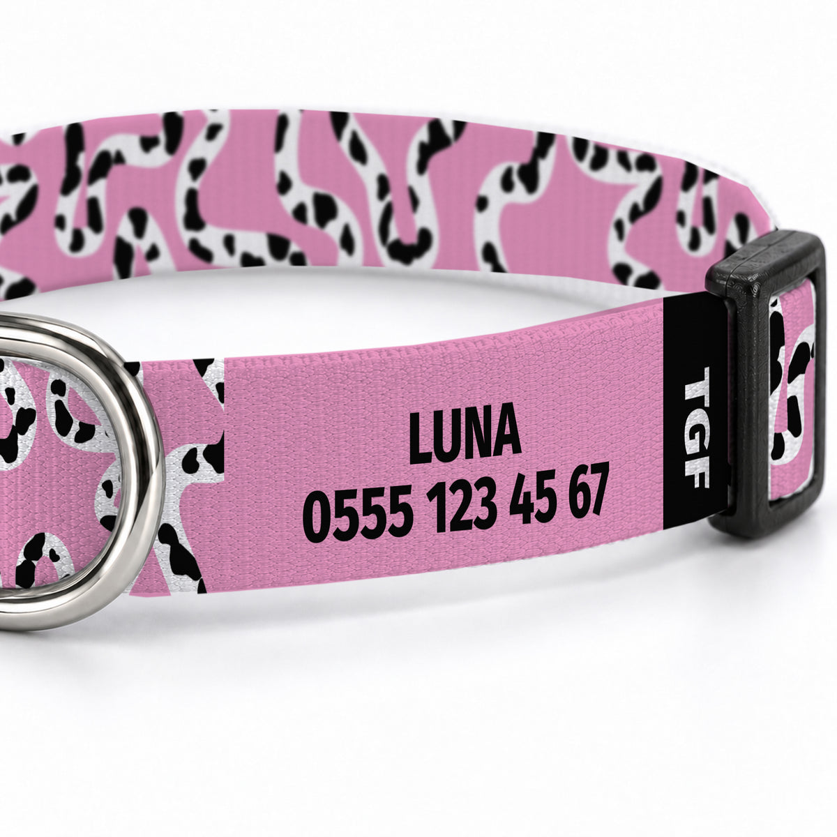 Moo Pink Köpek Tasması – Yakin Cekim