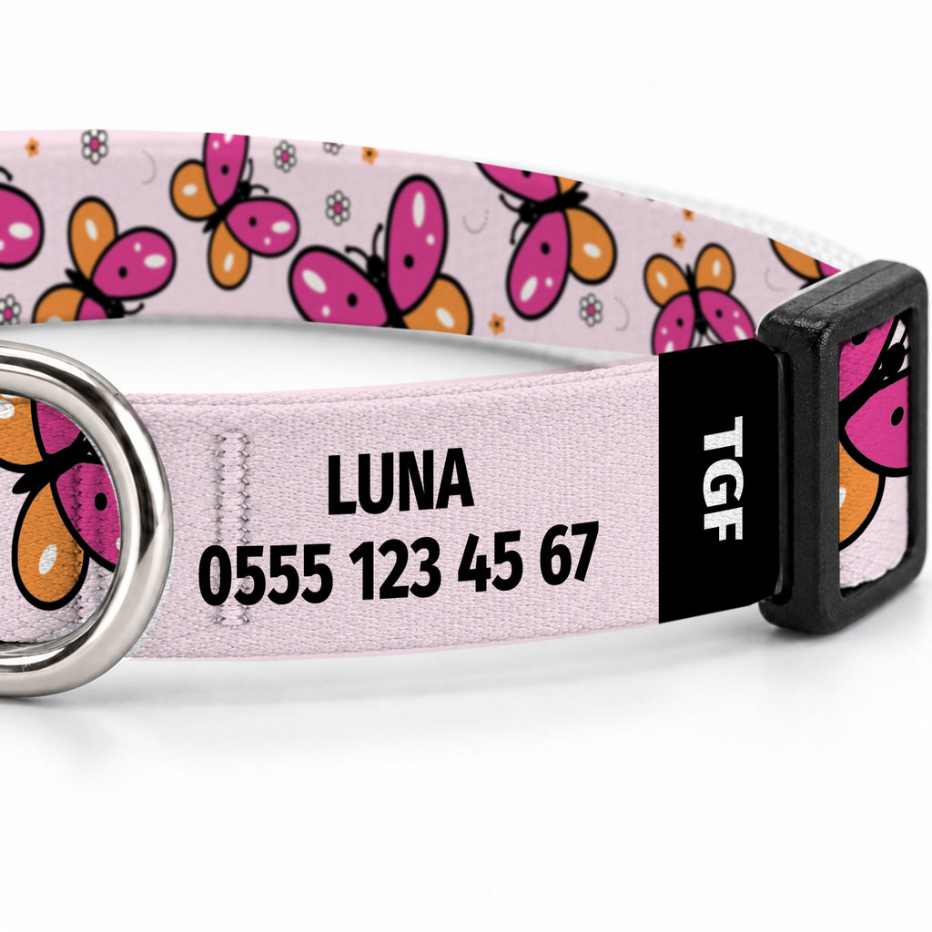 Flora Pink Kedi Tasması – Yakin Cekim
