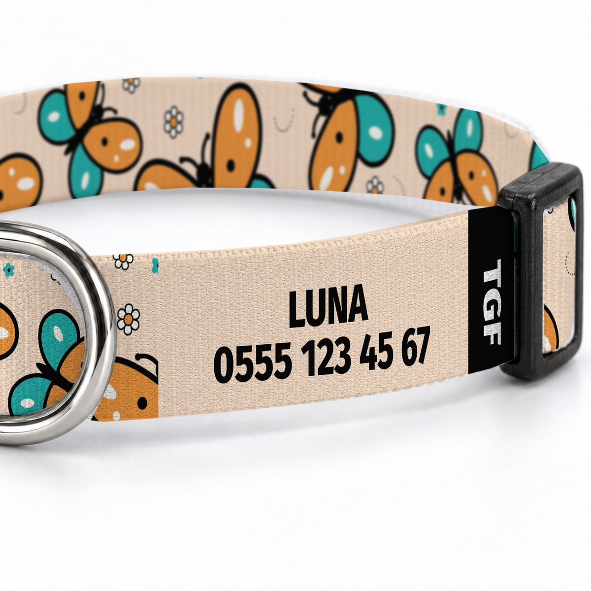 Flora Orange Köpek Tasması – Yakin Cekim