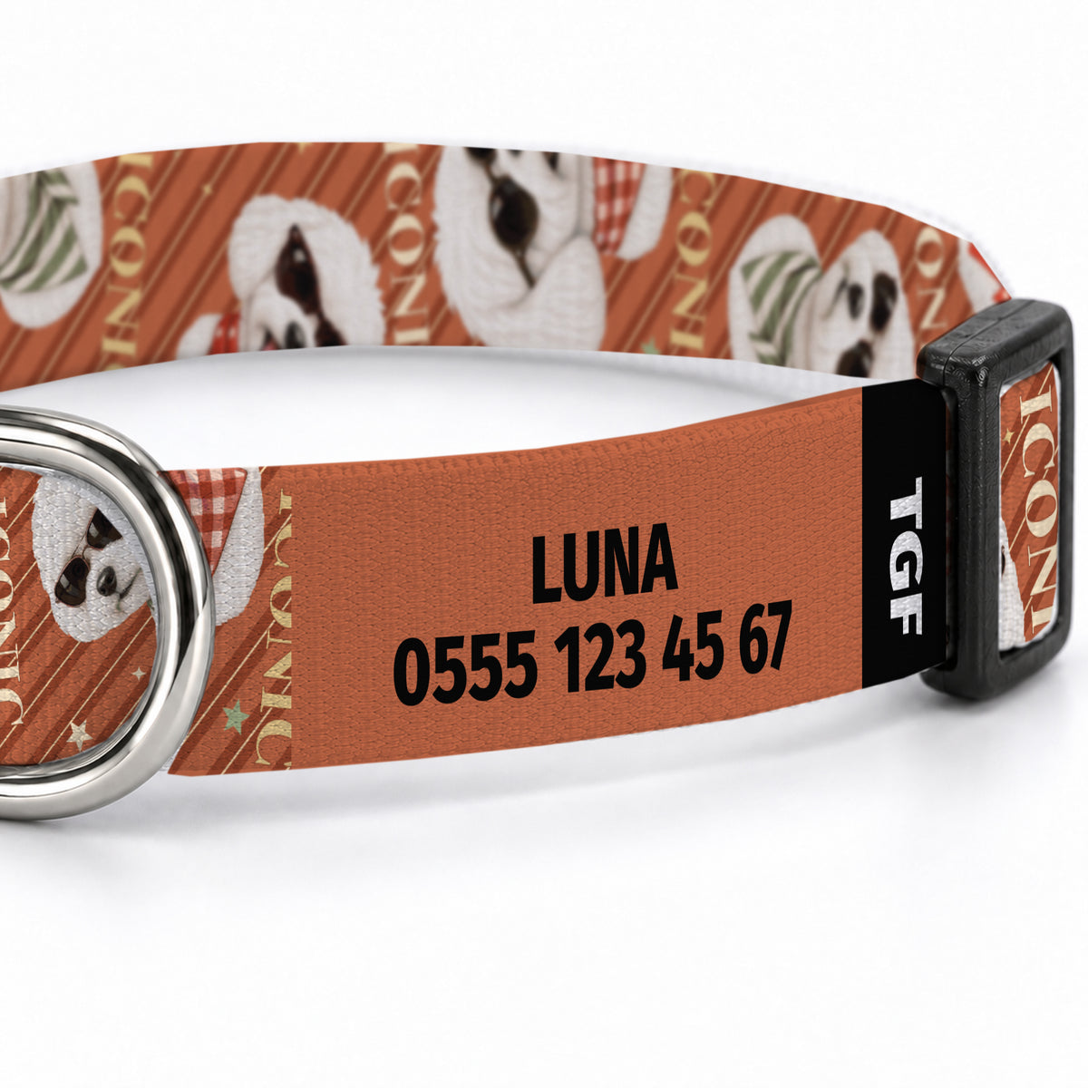 Maltese Stripe Köpek Tasması – Yakin Cekim