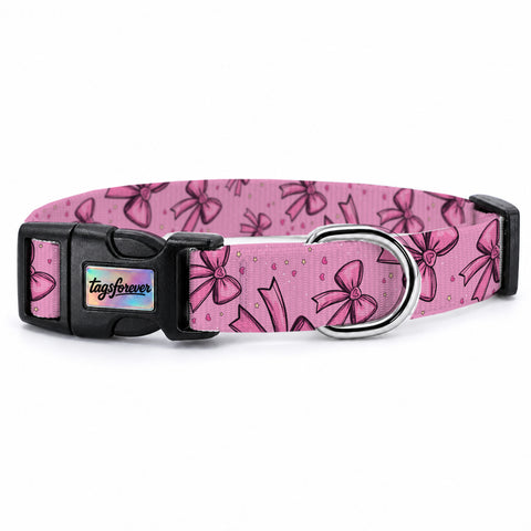 Pink Bow Köpek Tasması – Urun