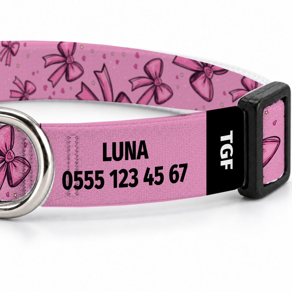 Pink Bow Kedi Tasması – Yakin Cekim
