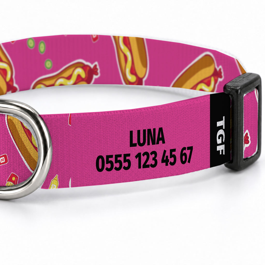 Hotdog Pink Köpek Tasması – Yakin Cekim