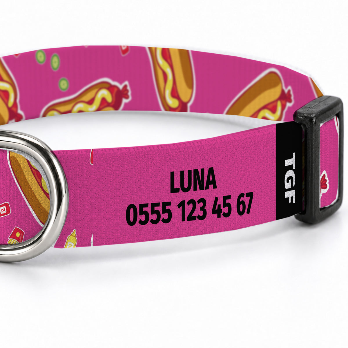 Hotdog Pink Köpek Tasması – Yakin Cekim