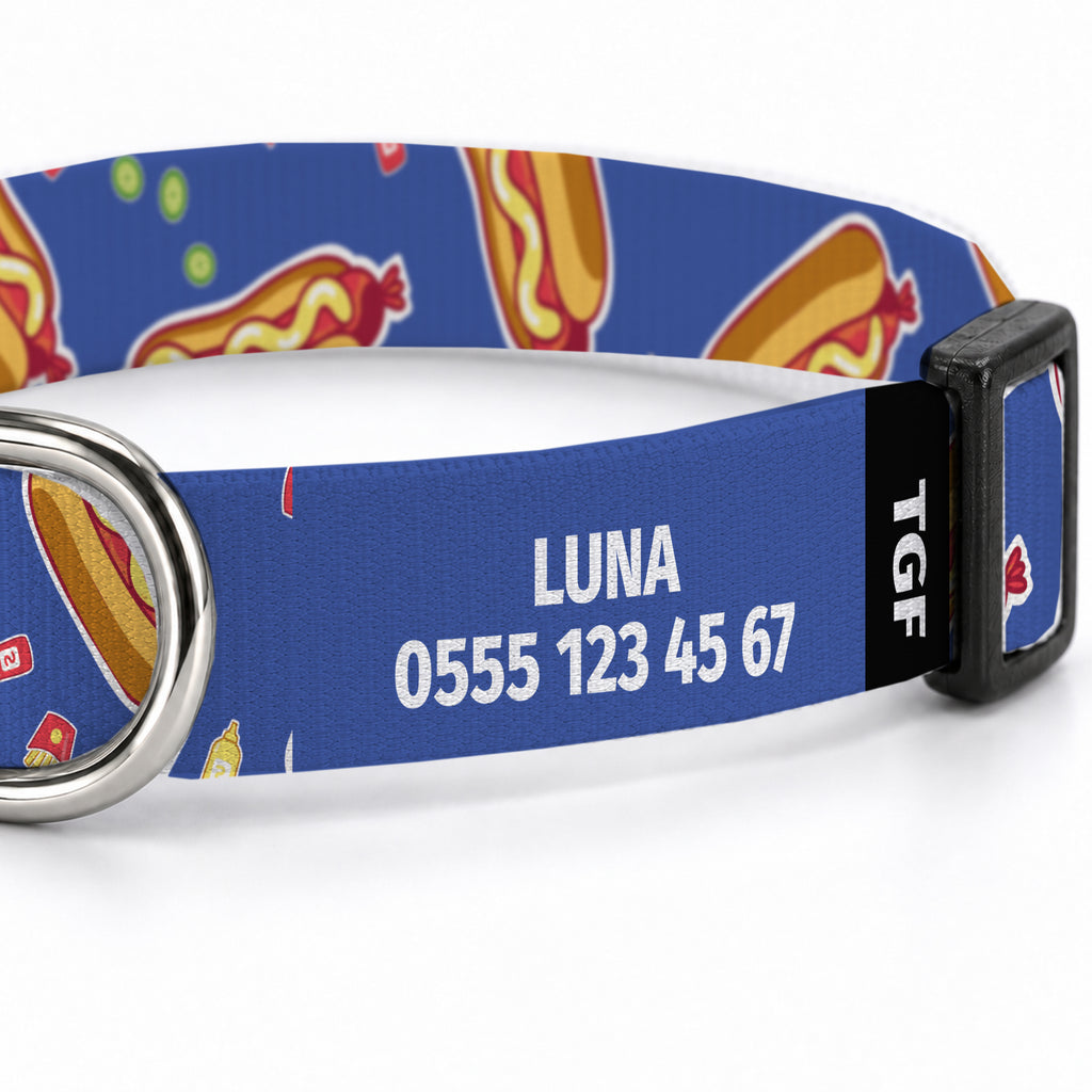 Hotdog Blue Köpek Tasması – Yakin Cekim