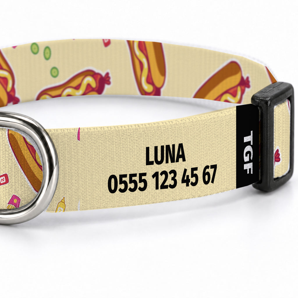 Hotdog Cream Köpek Tasması – Yakin Cekim