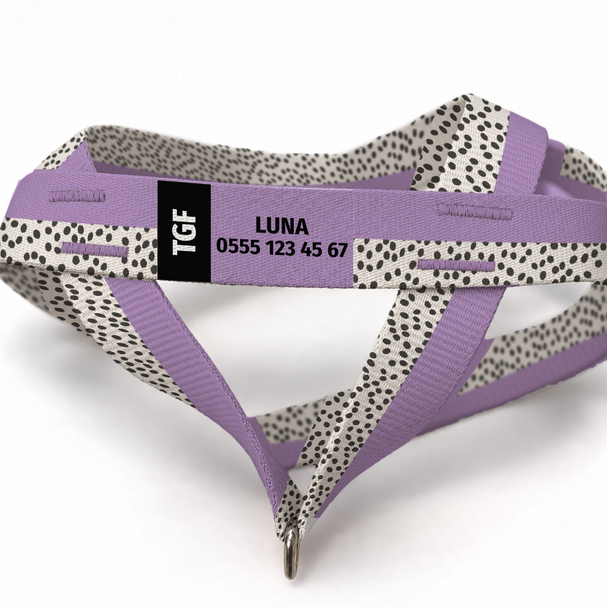 Spot Lilac EasyFit Köpek Tasması – Yakin Cekim