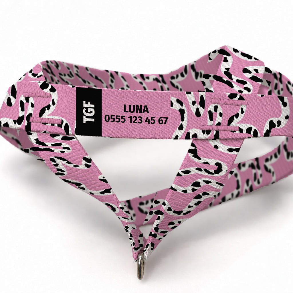 Moo Pink EasyFit Köpek Tasması – Yakin Cekim