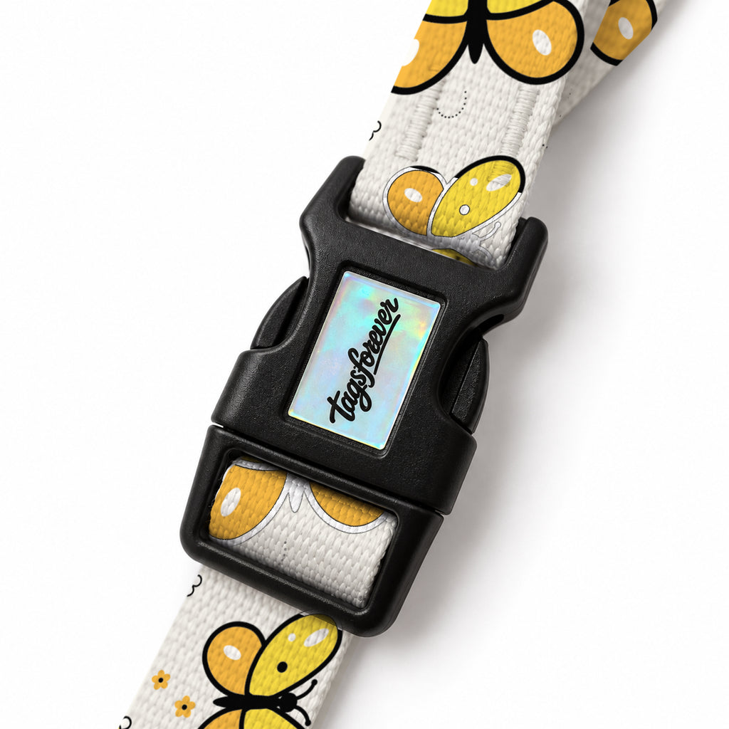 Flora Yellow EasyFit Köpek Tasması – Klips
