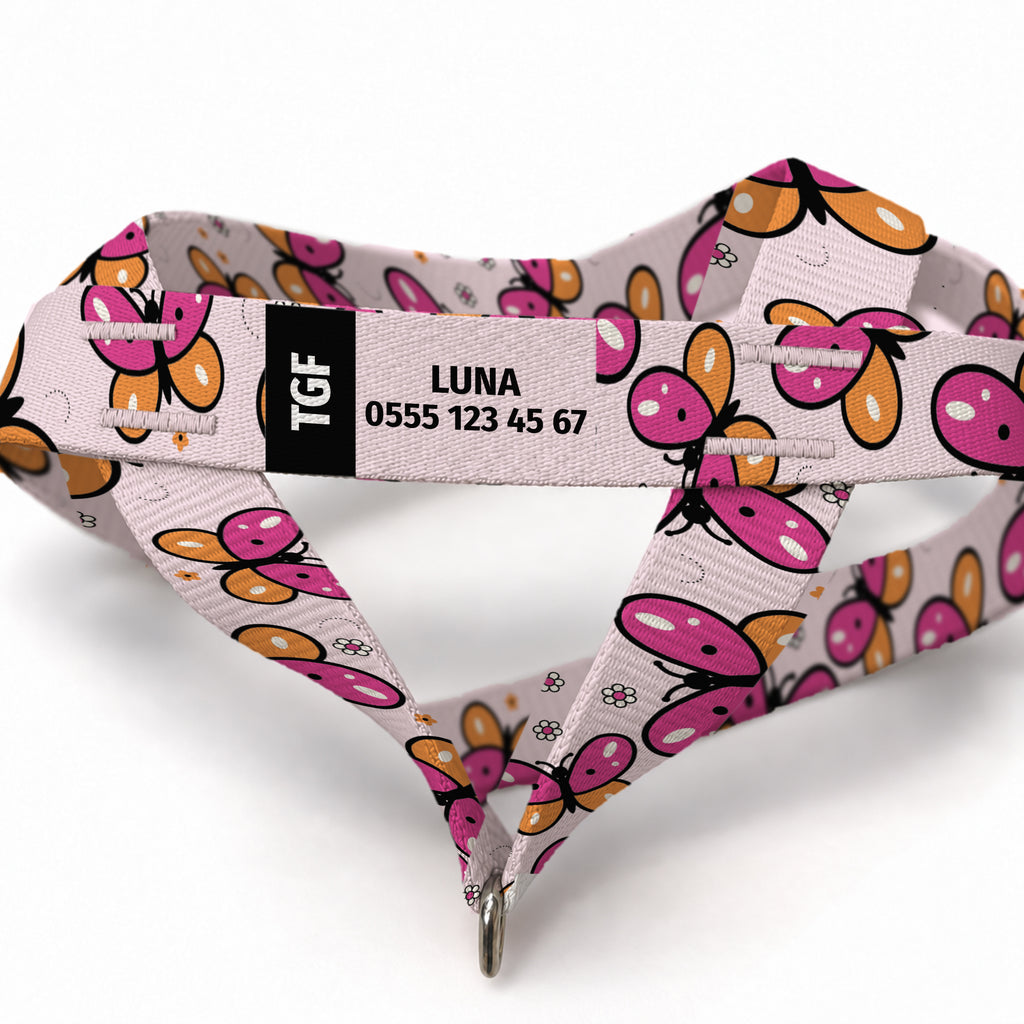 Flora Pink EasyFit Köpek Tasması – Yakin Cekim