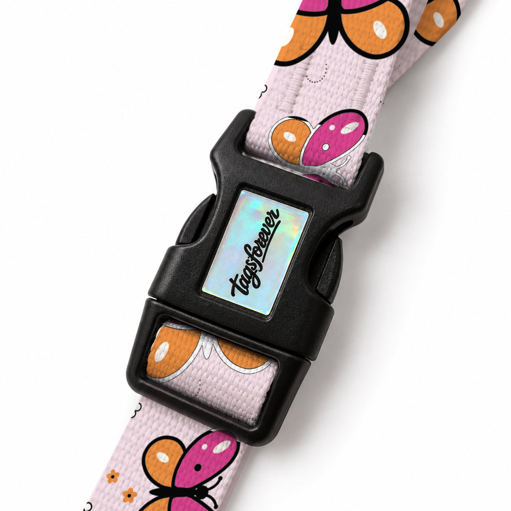 Flora Pink EasyFit Köpek Tasması – Klips