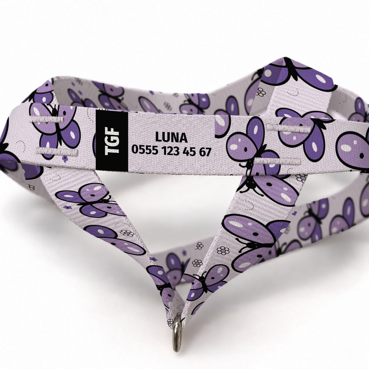Flora Lilac EasyFit Köpek Tasması – Yakin Cekim