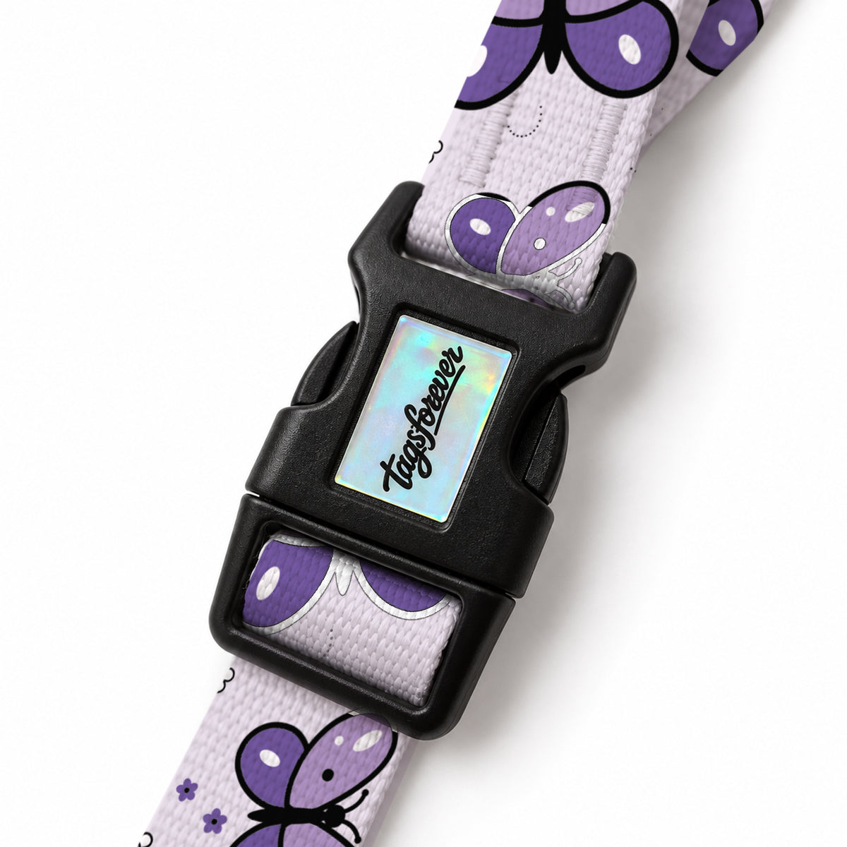 Flora Lilac EasyFit Köpek Tasması – Klips